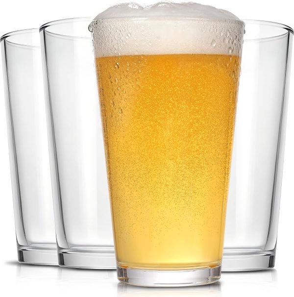 16 oz Beer Pint Glasses, Set of 4