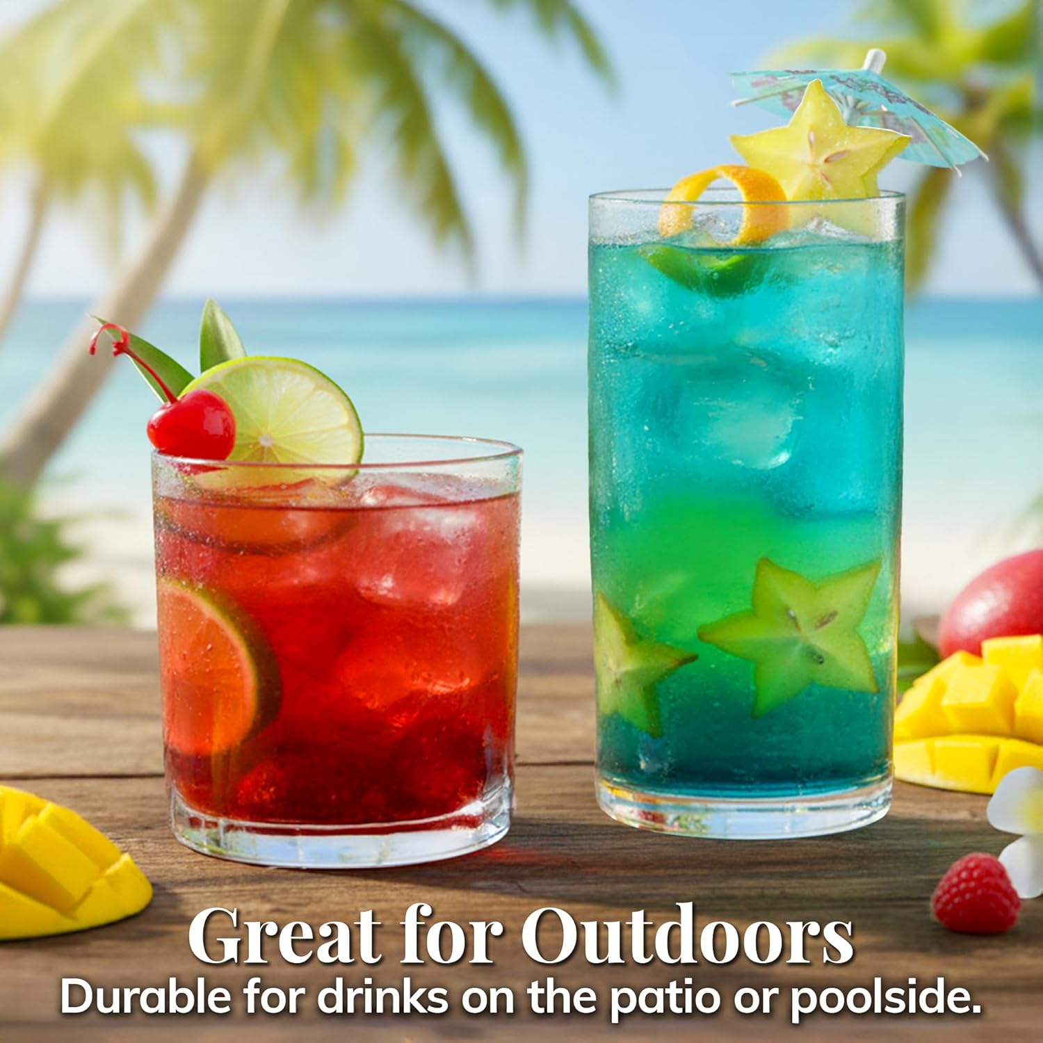 Classic Reusable Plastic Tumblers, Set of 8 - Image 2