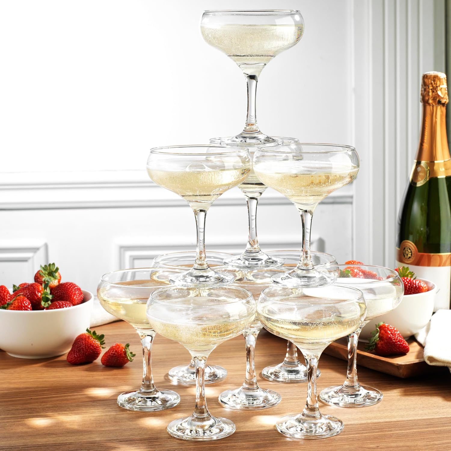 Vintage 9.5 oz Martini Glasses, Set of 6 - Image 2